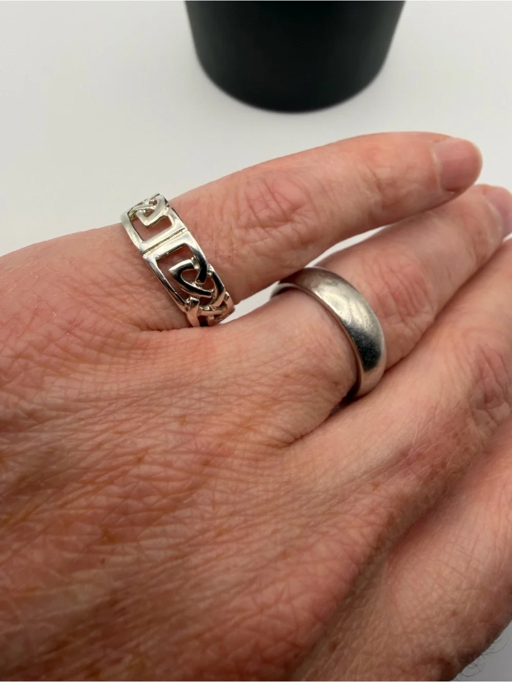 Sterling Silver Celtic Knot Women’s Ring - Size 8 - 3.1g